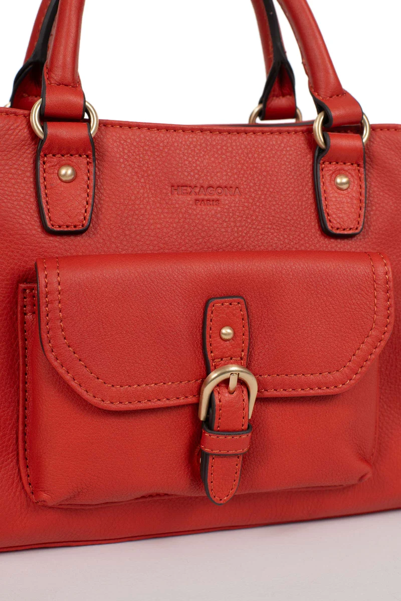 Sac porté main 2 poignées - Cuir de vachette