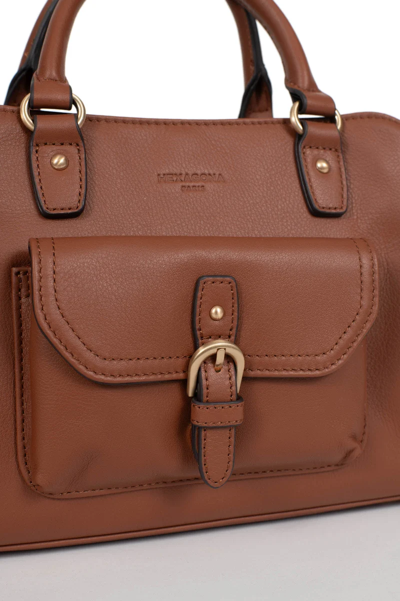 Sac porté main 2 poignées - Cuir de vachette