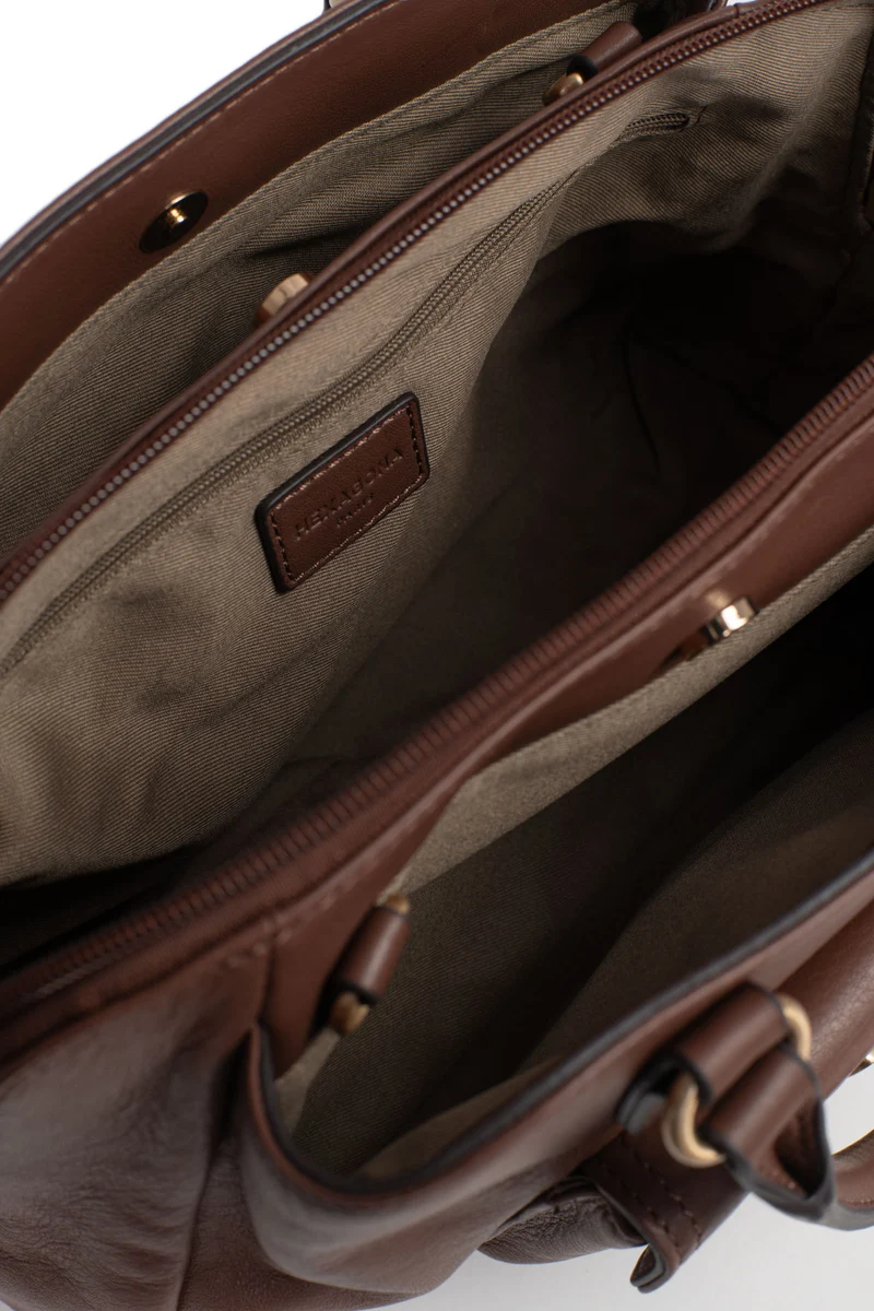 Sac porté main 2 poignées - Cuir de vachette