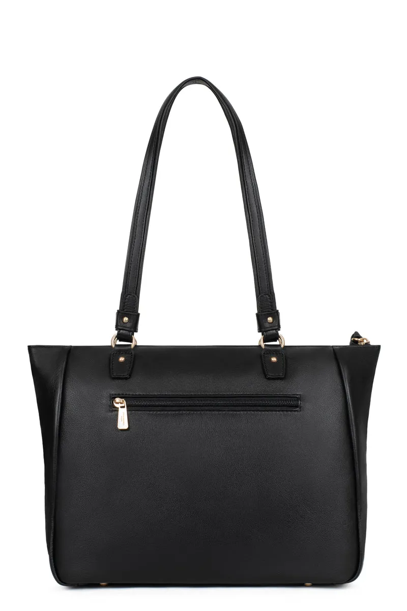 Sac porté épaule 2 anses - A4 - Cuir de vachette