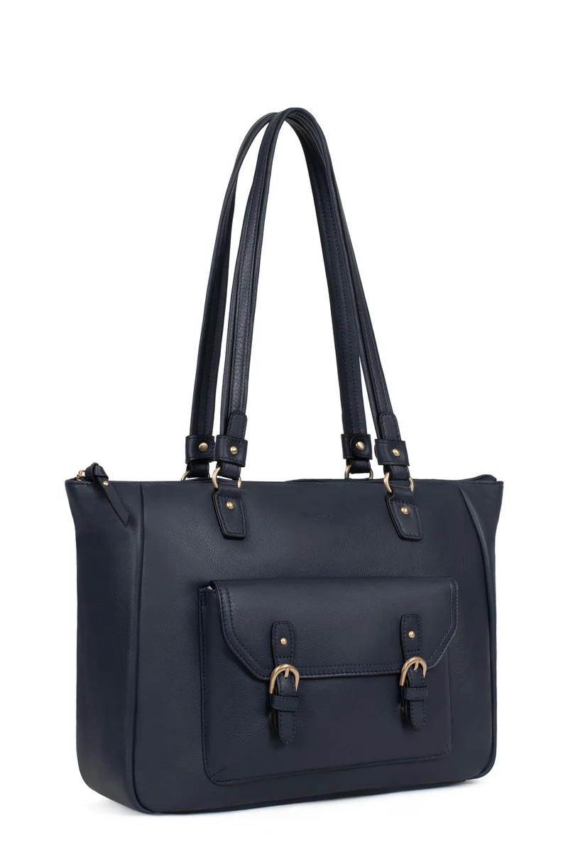 Sac porté épaule 2 anses - A4 - Cuir de vachette
