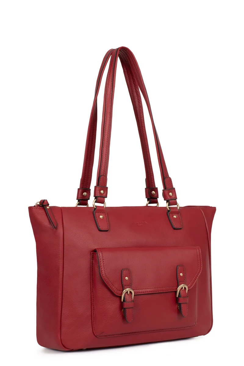 Sac porté épaule 2 anses - A4 - Cuir de vachette