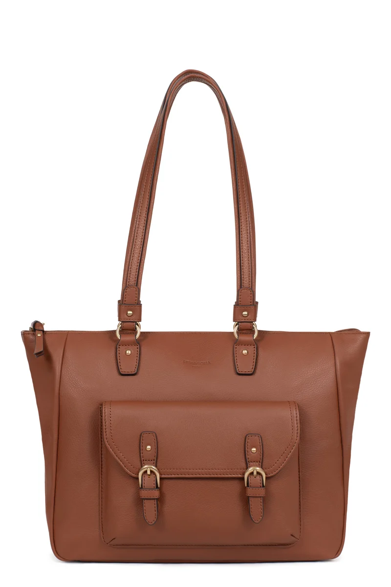 Sac porté épaule 2 anses - A4 - Cuir de vachette