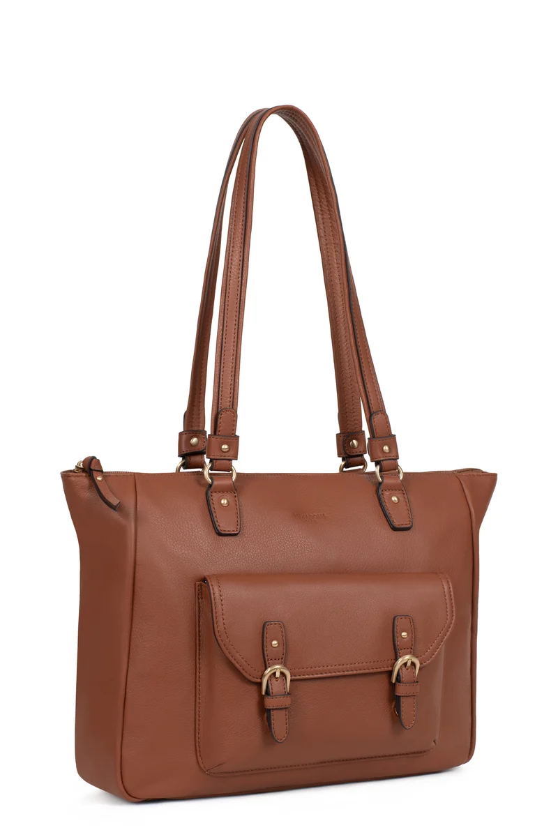 Sac porté épaule 2 anses - A4 - Cuir de vachette