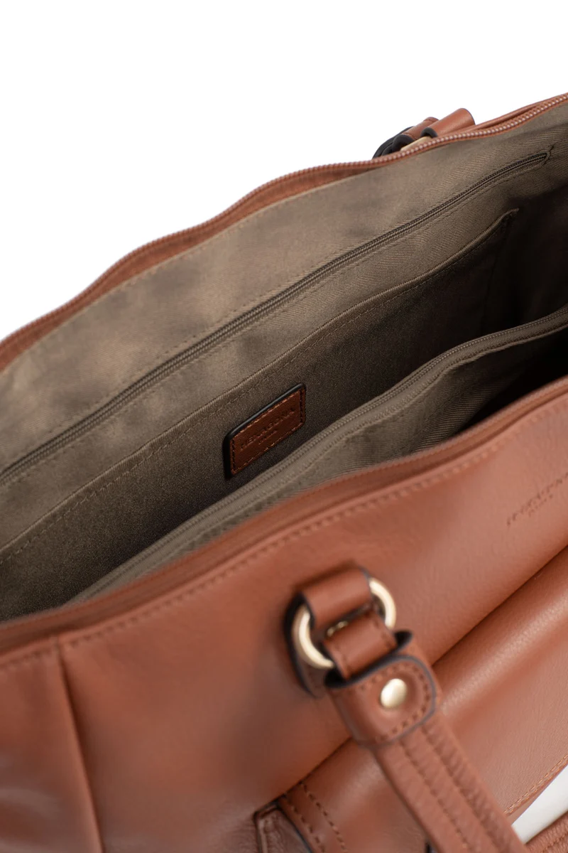 Sac porté épaule 2 anses - A4 - Cuir de vachette
