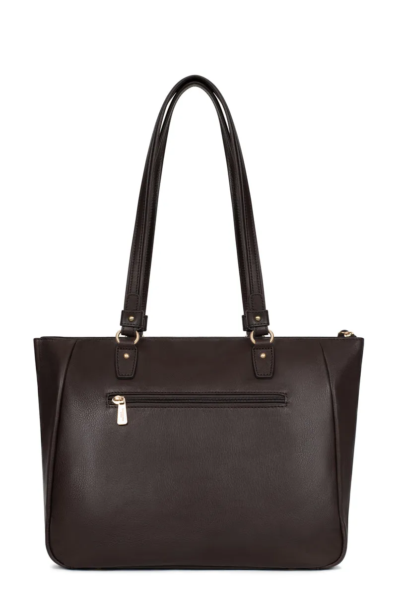 Sac porté épaule 2 anses - A4 - Cuir de vachette