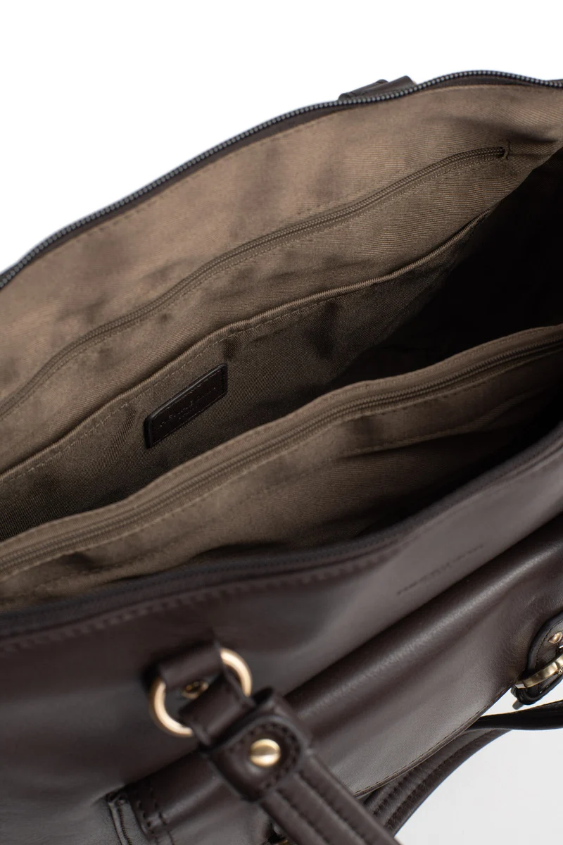 Sac porté épaule 2 anses - A4 - Cuir de vachette