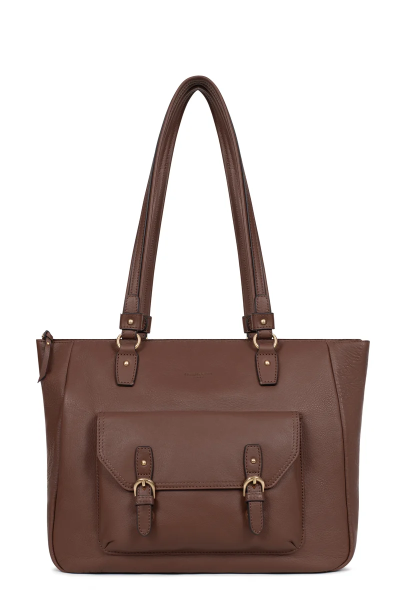 Sac porté épaule 2 anses - A4 - Cuir de vachette