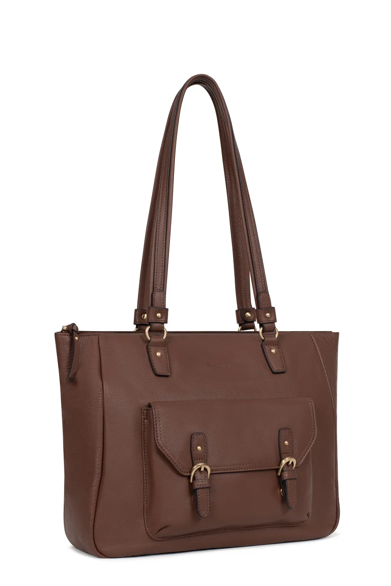 Sac porté épaule 2 anses - A4 - Cuir de vachette