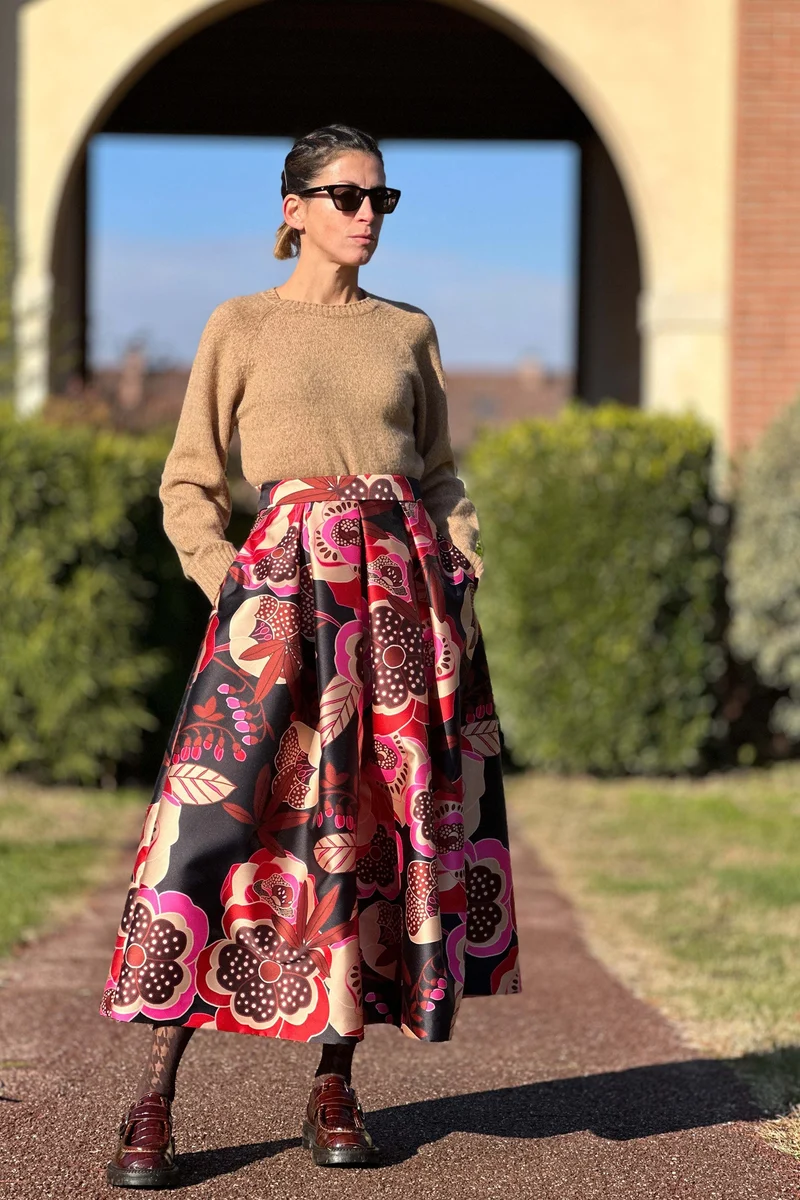 Garden Black Skirt