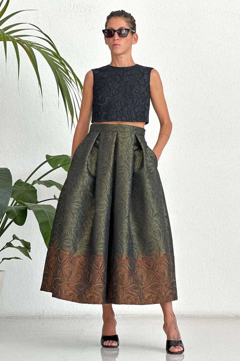 Bologna Green Skirt