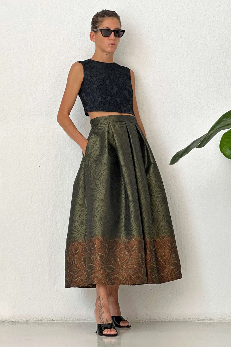 Bologna Green Skirt