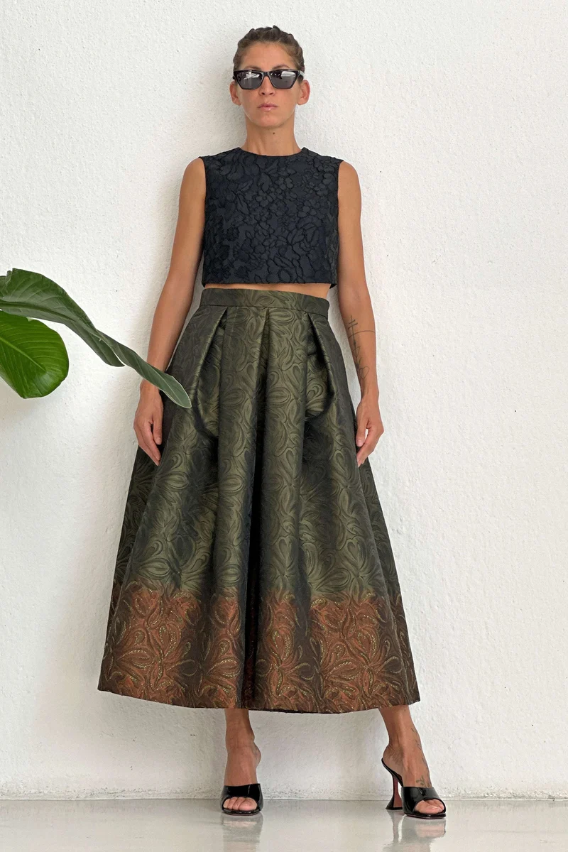 Bologna Green Skirt