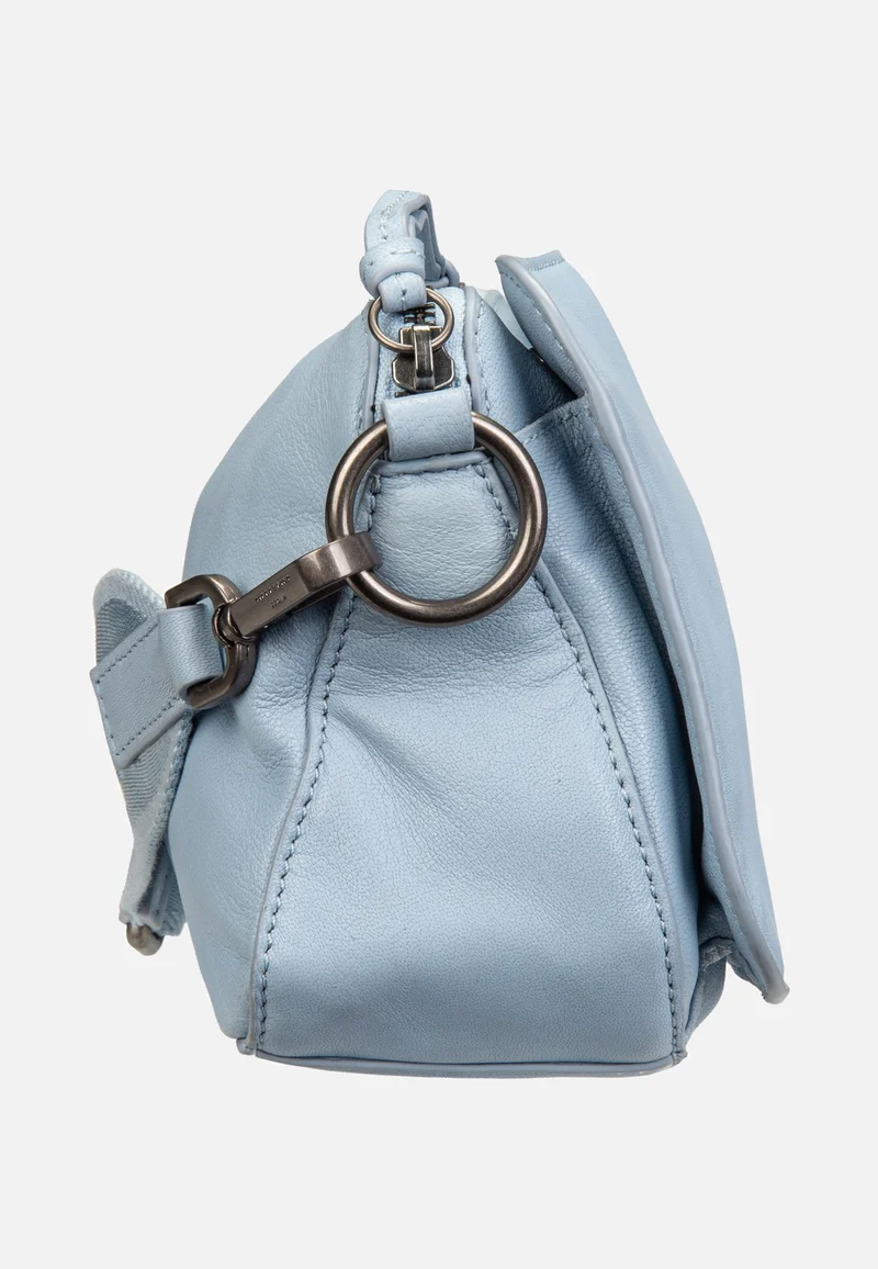 Clarice Crossbody M Sheep Natural Blue Denim - Crossbody Bag