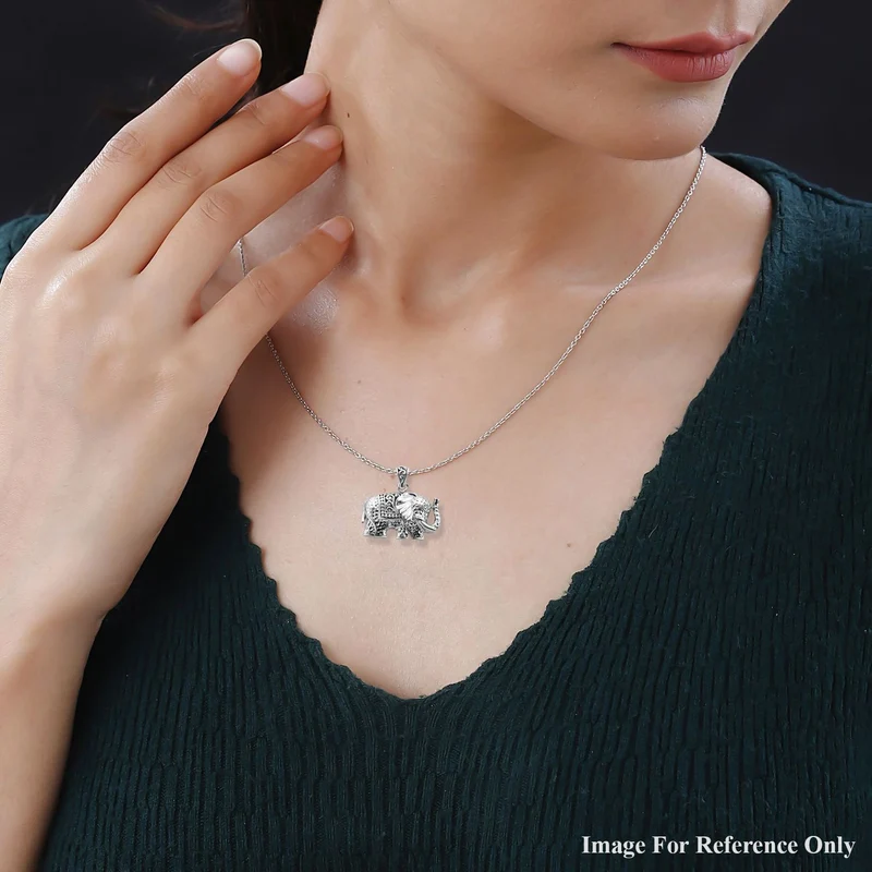 Royal Bali Kollektion - Elefant Anhänger, 925 Silber