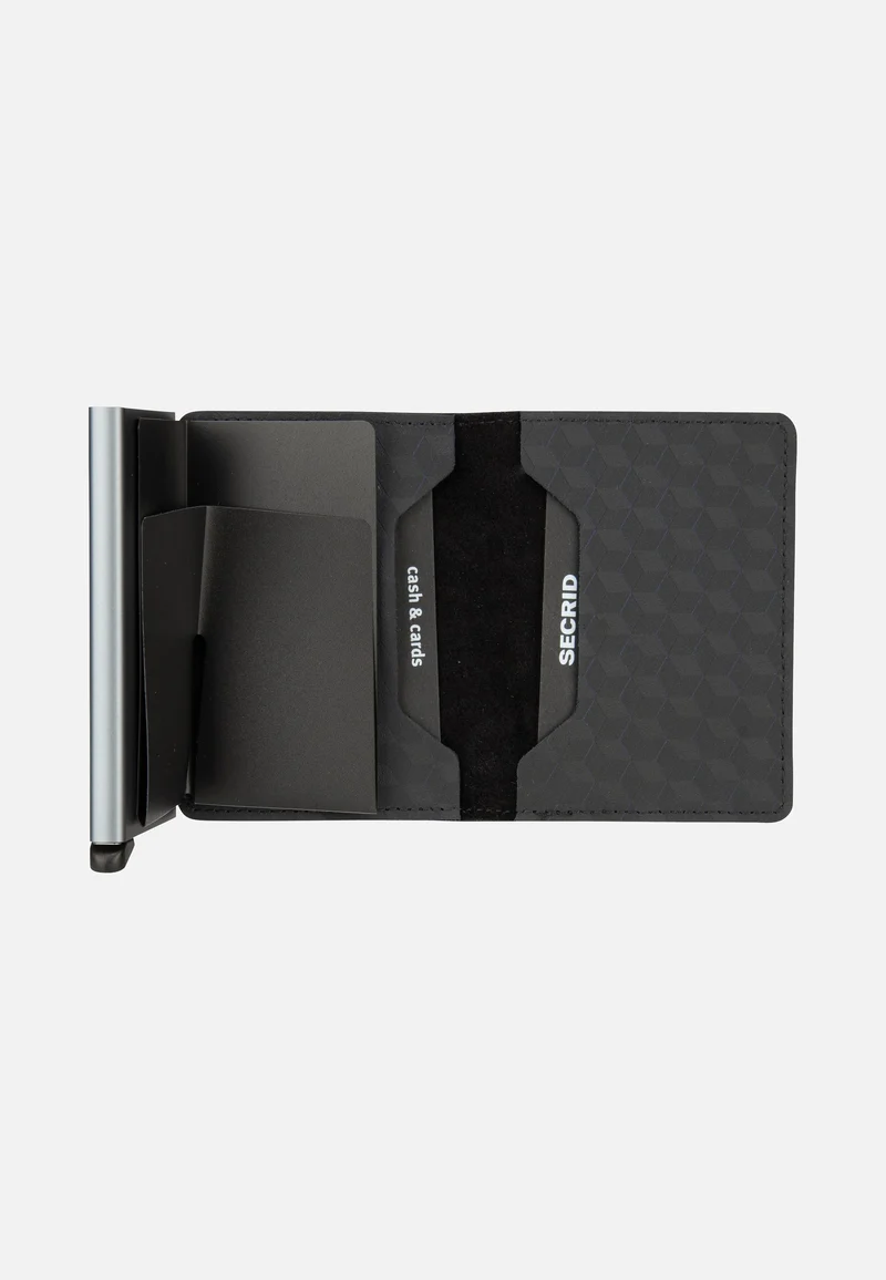 Slimwallet Optical Black-Titanium - Portemonnaie