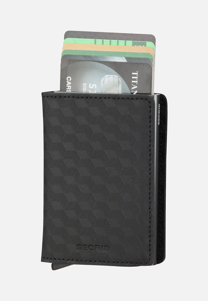Slimwallet Optical Black-Titanium - Portemonnaie