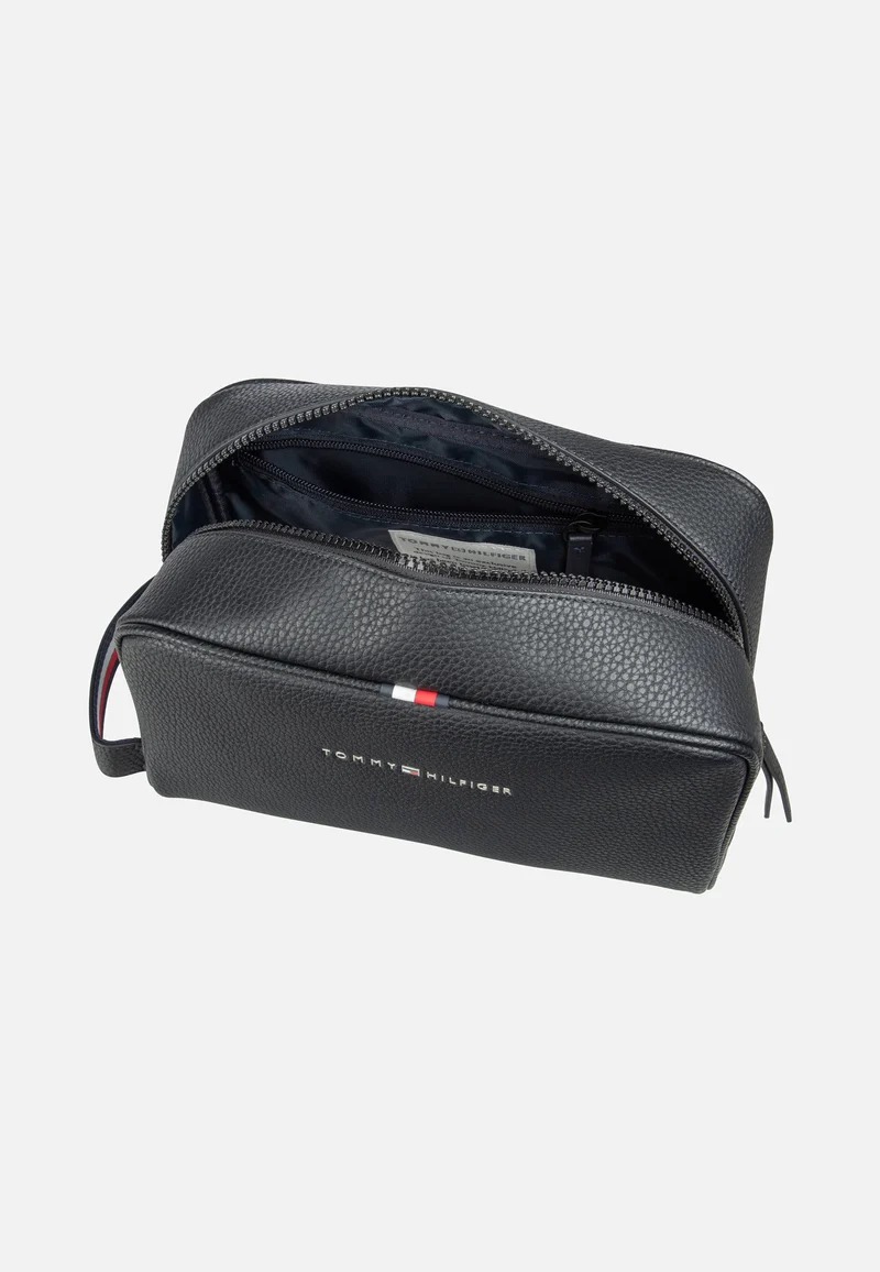 Essential PU Washbag Black - Kulturbeutel