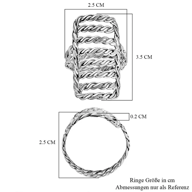 925 Silber Ringe ca. 6,37g