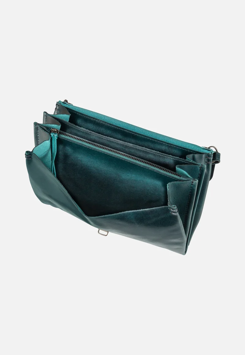 Fold Handbag Clutch L FO3 Petrol - Crossbody Bag