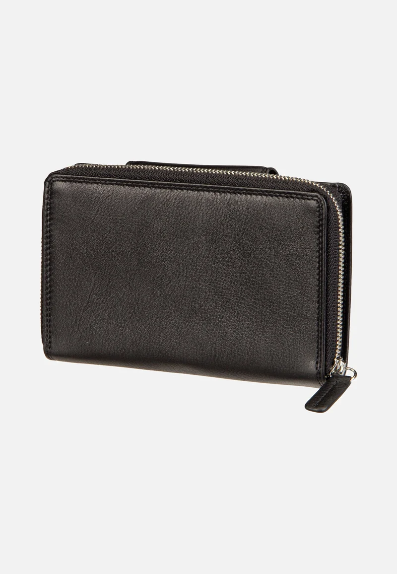 Golf RFID Zip-Wallet M 15Cs Black - Portemonnaie