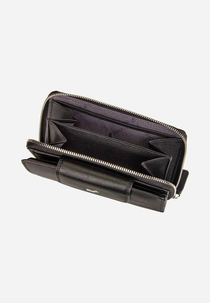 Golf RFID Zip-Wallet M 15Cs Black - Portemonnaie