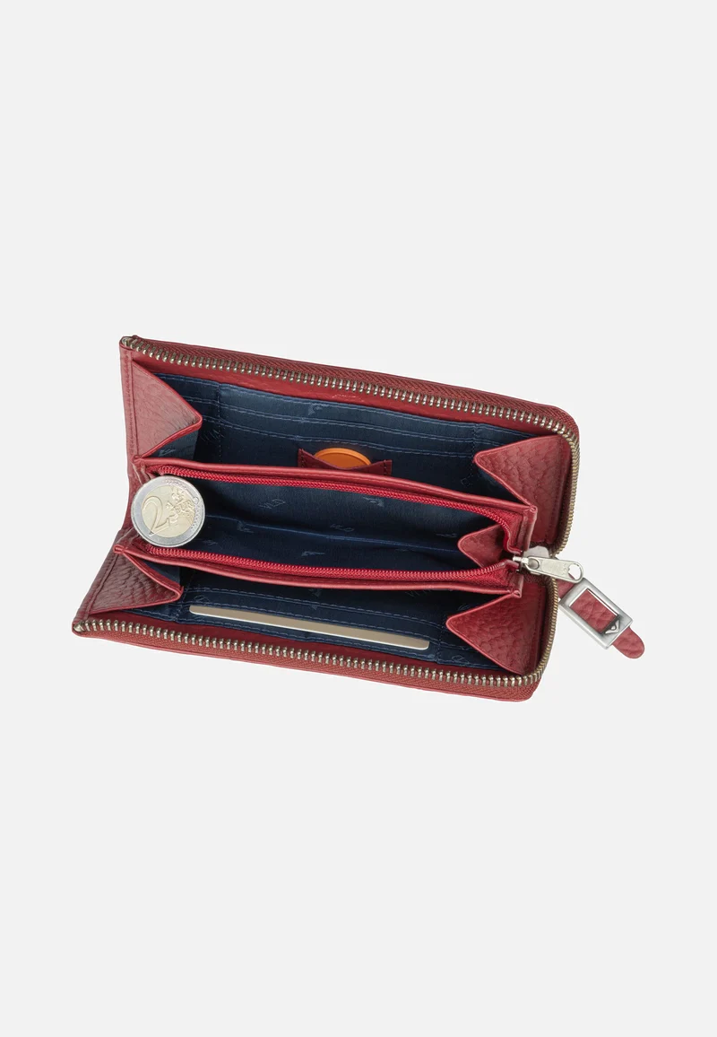 Hirsch 70608 Granat - Portemonnaie