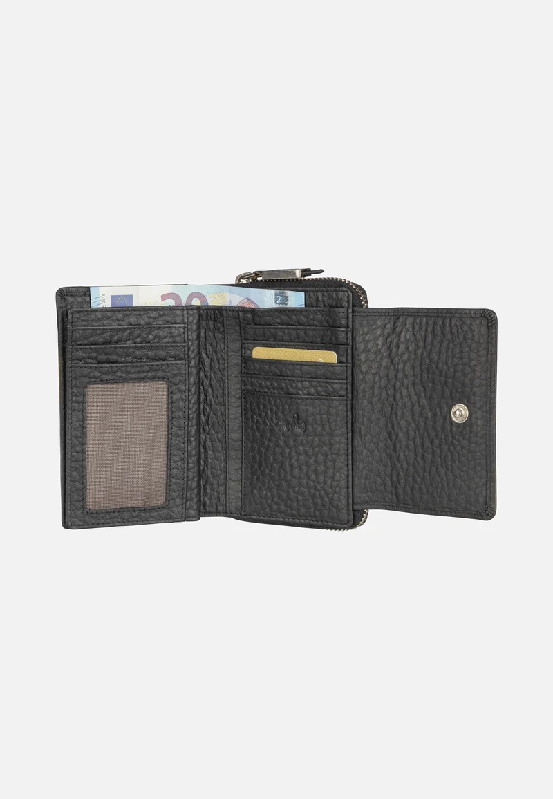 Hirsch 70607 Schwarz - Portemonnaie