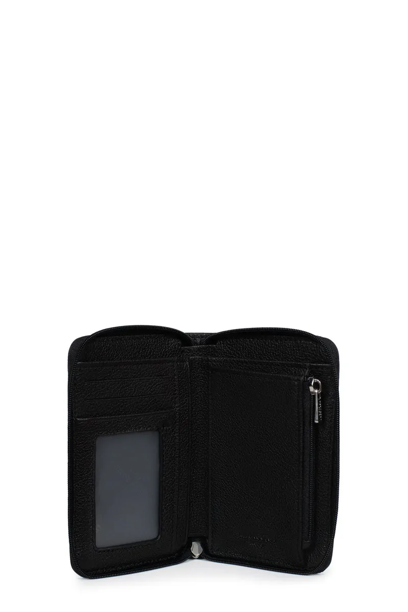 Portefeuille - 1 volet - Stop RFID - Cuir de vachette