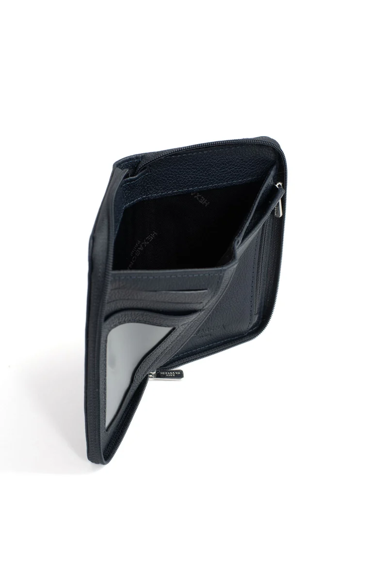 Portefeuille - 1 volet - Stop RFID - Cuir de vachette