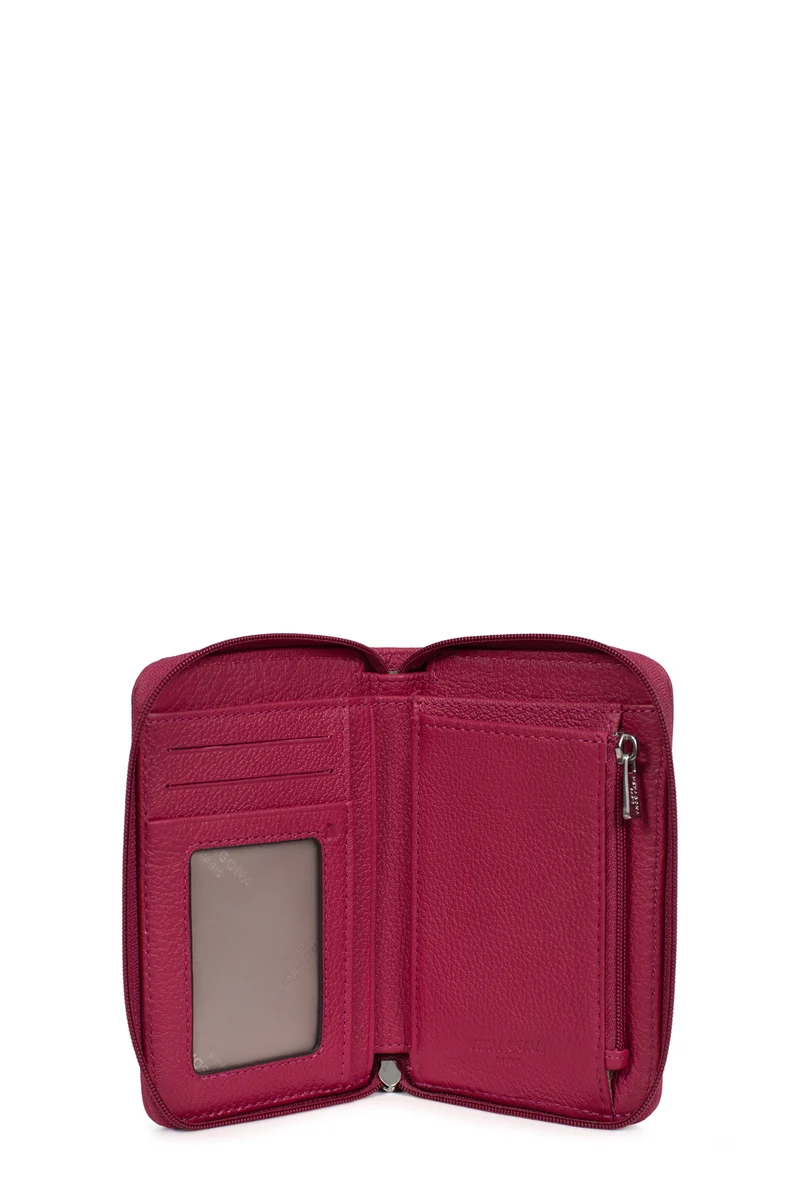 Portefeuille - 1 volet - Stop RFID - Cuir de vachette