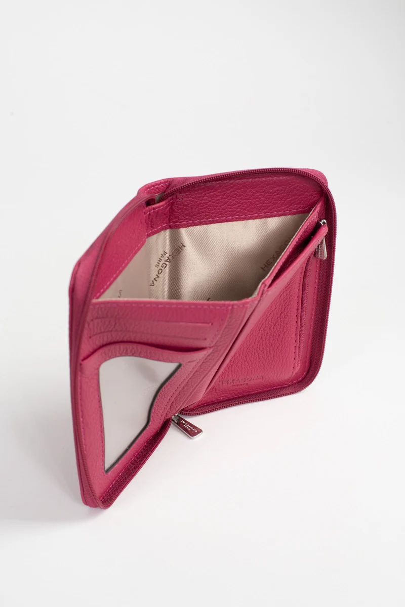Portefeuille - 1 volet - Stop RFID - Cuir de vachette