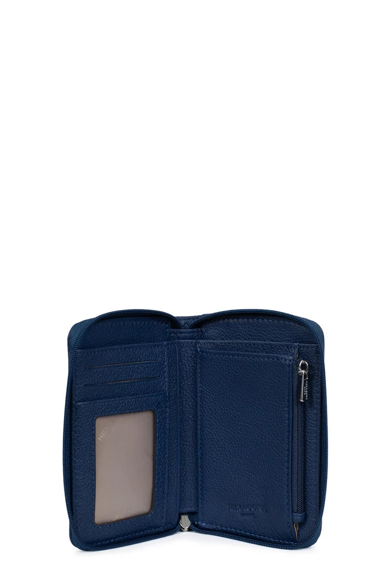 Portefeuille - 1 volet - Stop RFID - Cuir de vachette