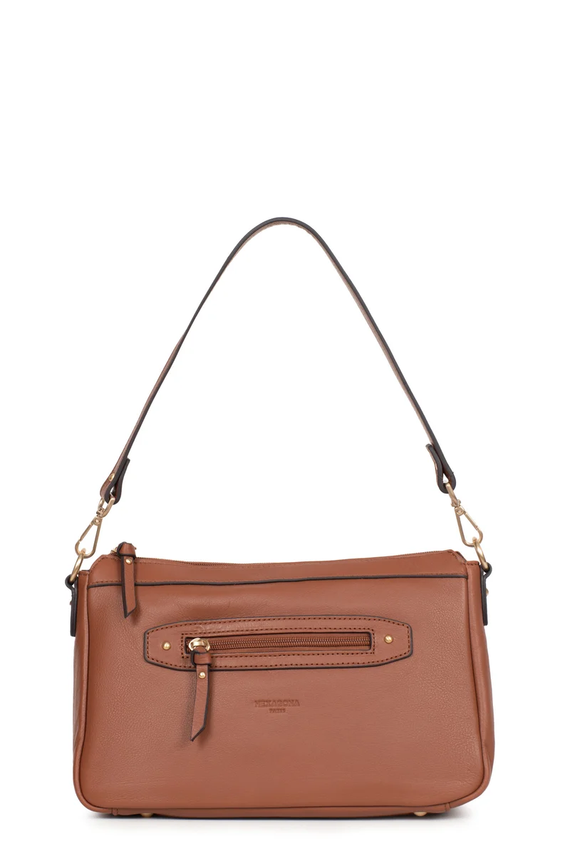 Sac porté épaule 1 anse - Cuir de vachette