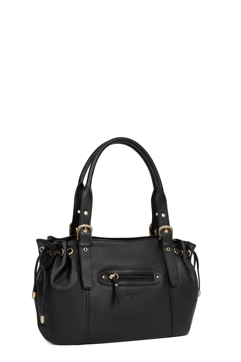 Sac porté épaule 2 anses - Cuir de vachette