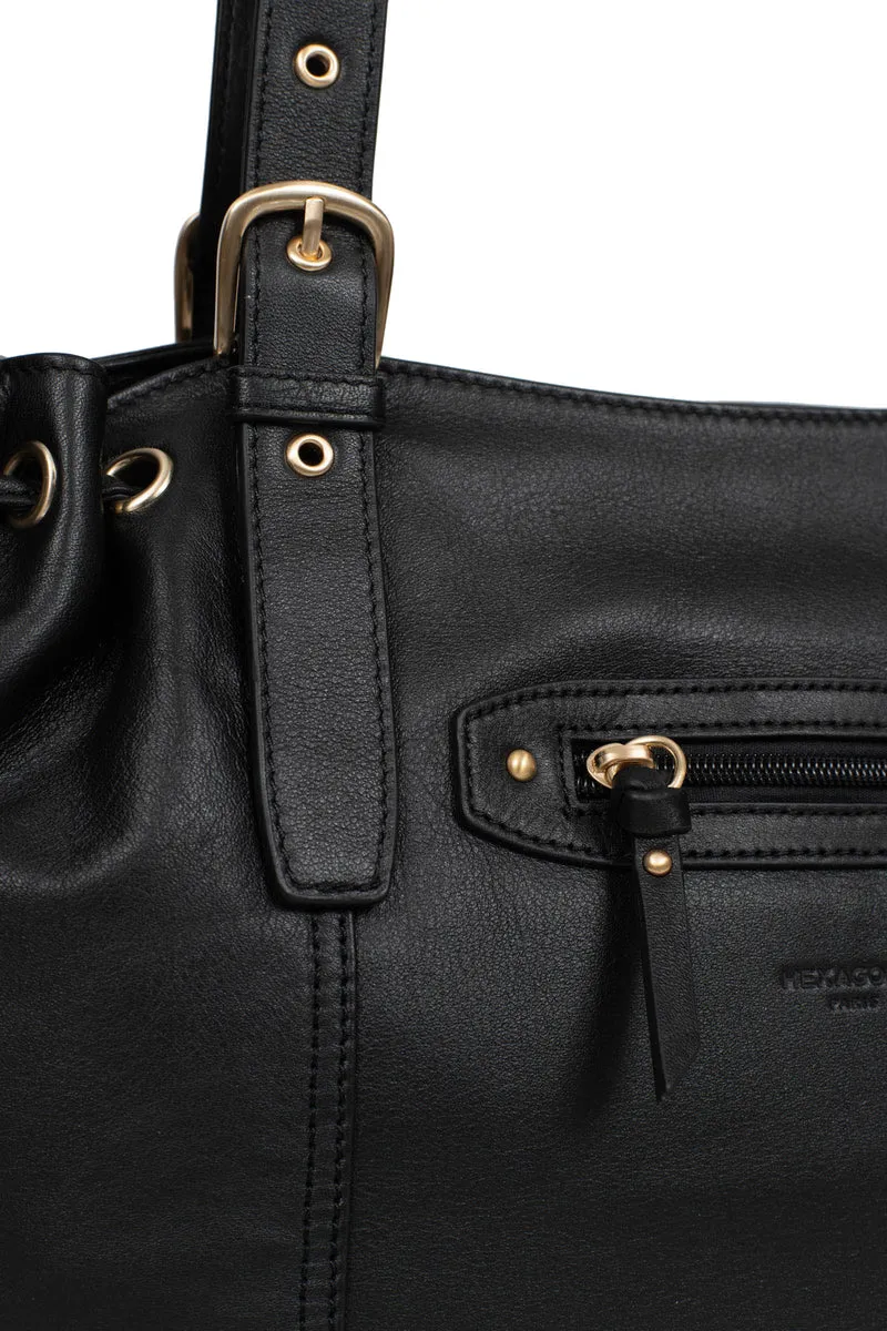 Sac porté épaule 2 anses - Cuir de vachette
