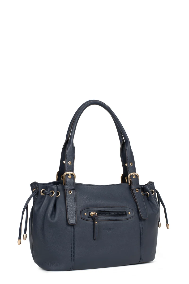 Sac porté épaule 2 anses - Cuir de vachette