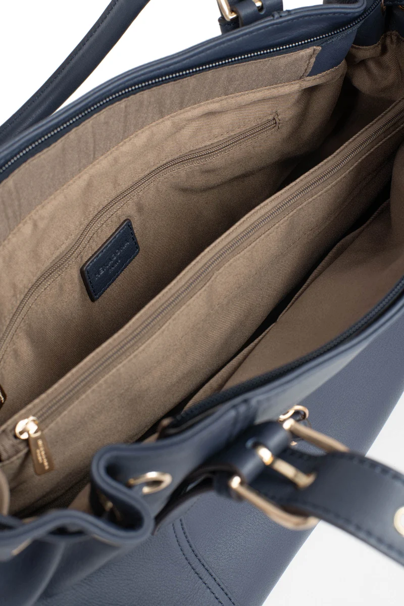 Sac porté épaule 2 anses - Cuir de vachette