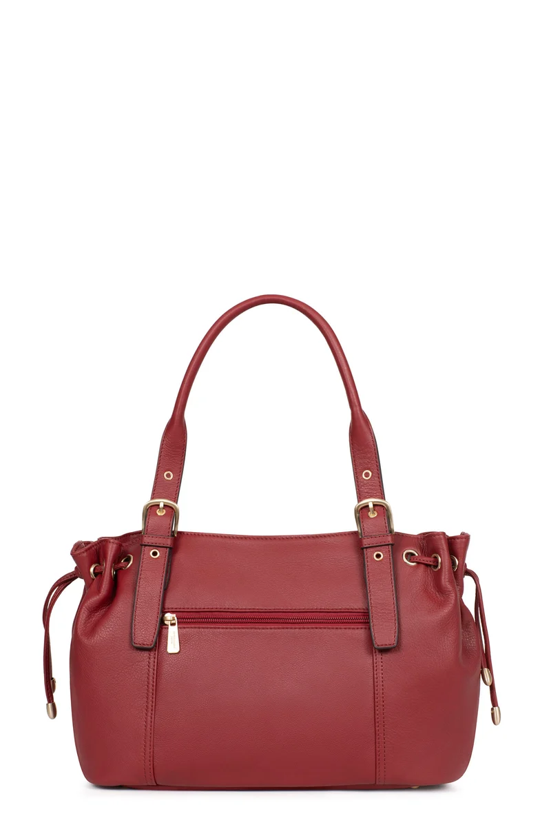 Sac porté épaule 2 anses - Cuir de vachette