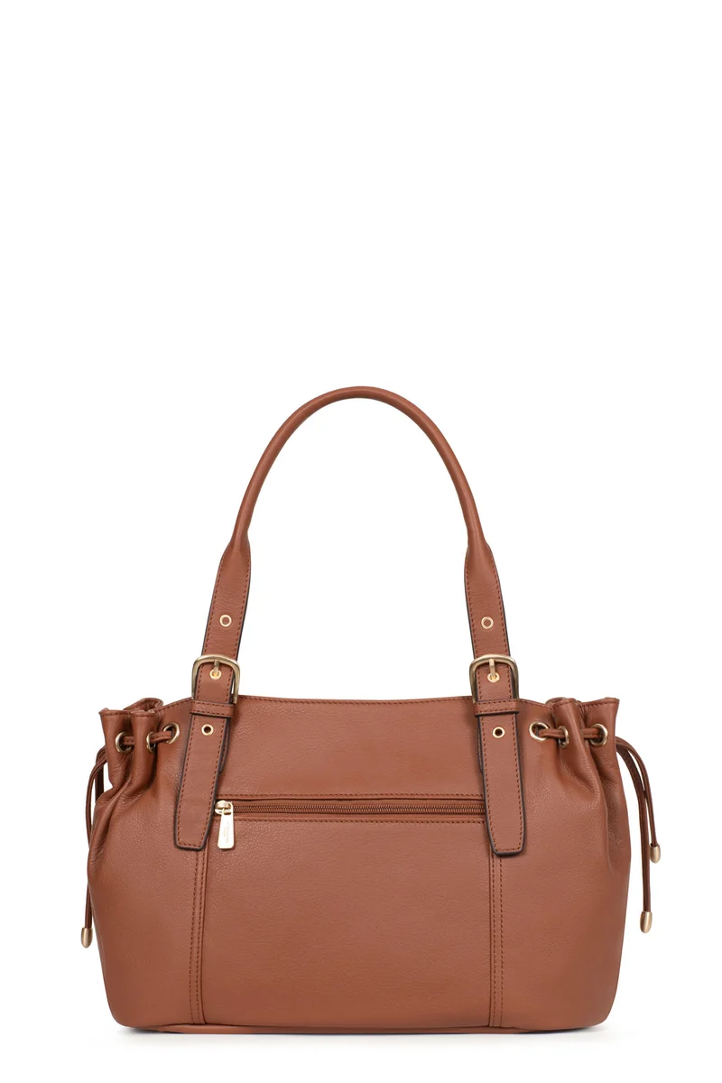 Sac porté épaule 2 anses - Cuir de vachette