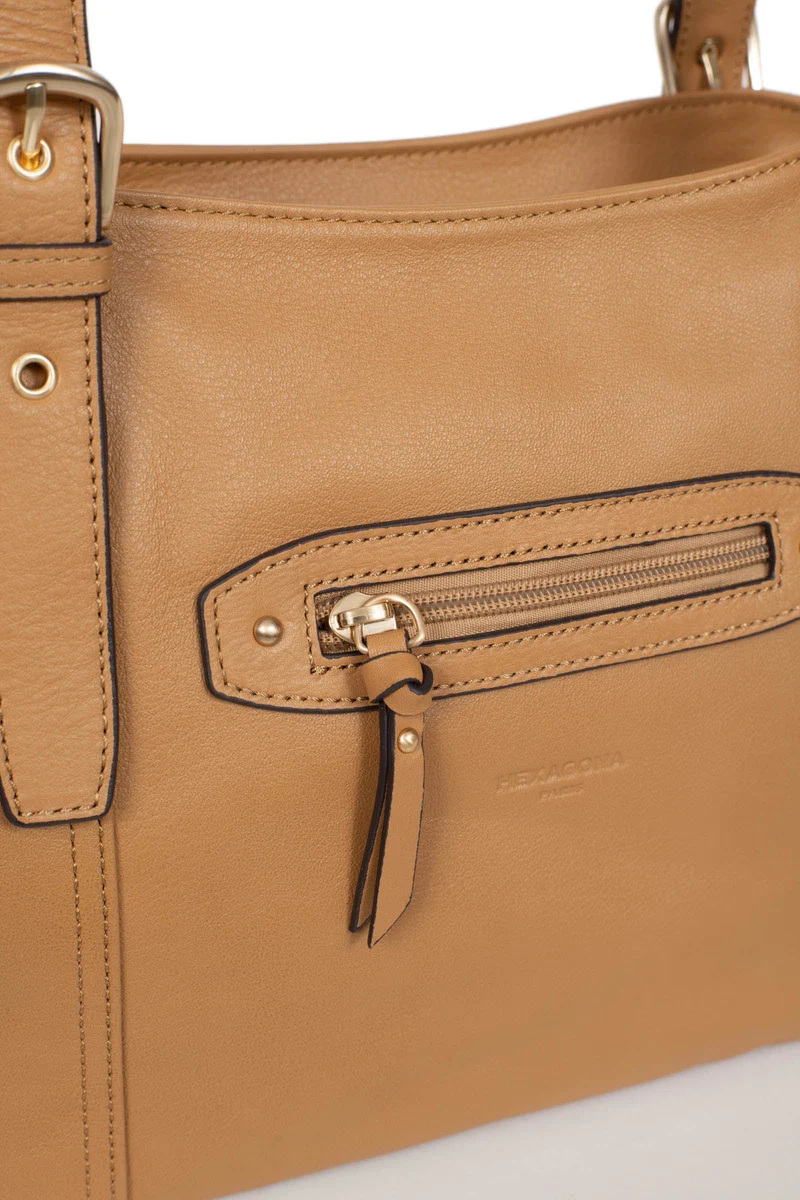 Sac porté épaule 2 anses - Cuir de vachette