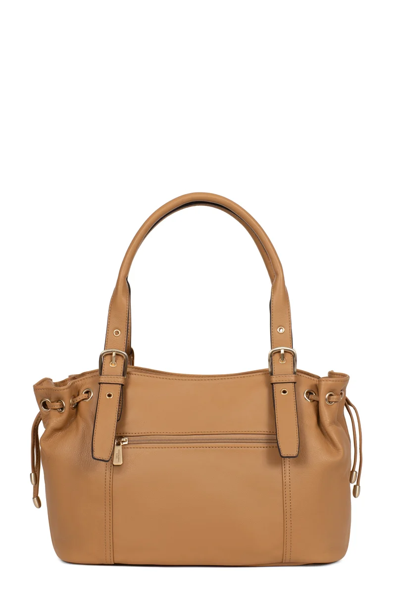 Sac porté épaule 2 anses - Cuir de vachette