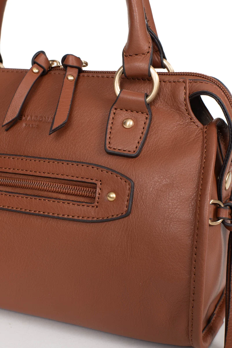 Sac porté main 2 poignées - Cuir de vachette