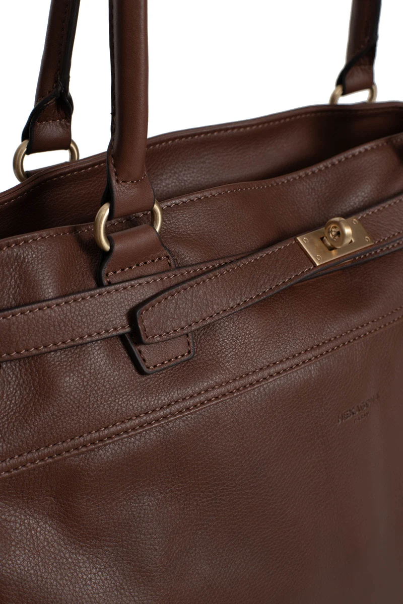 Sac cabas porté épaule - A4 - Cuir de vachette