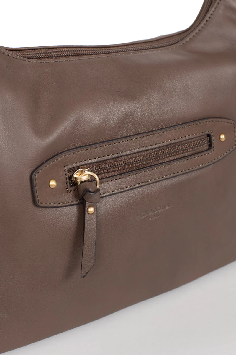 Sac porté épaule 1 anse - Cuir de vachette