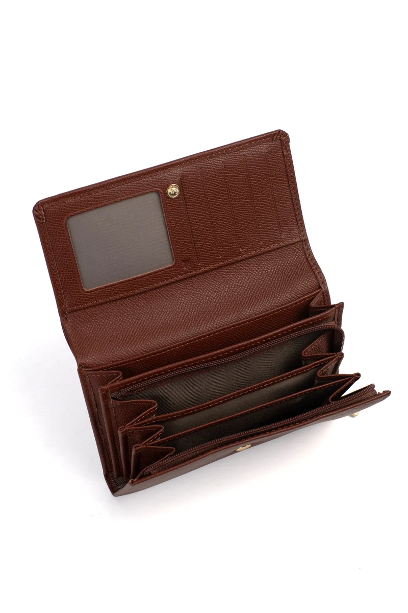 Portefeuille long - 1 volet - Stop RFID - Cuir