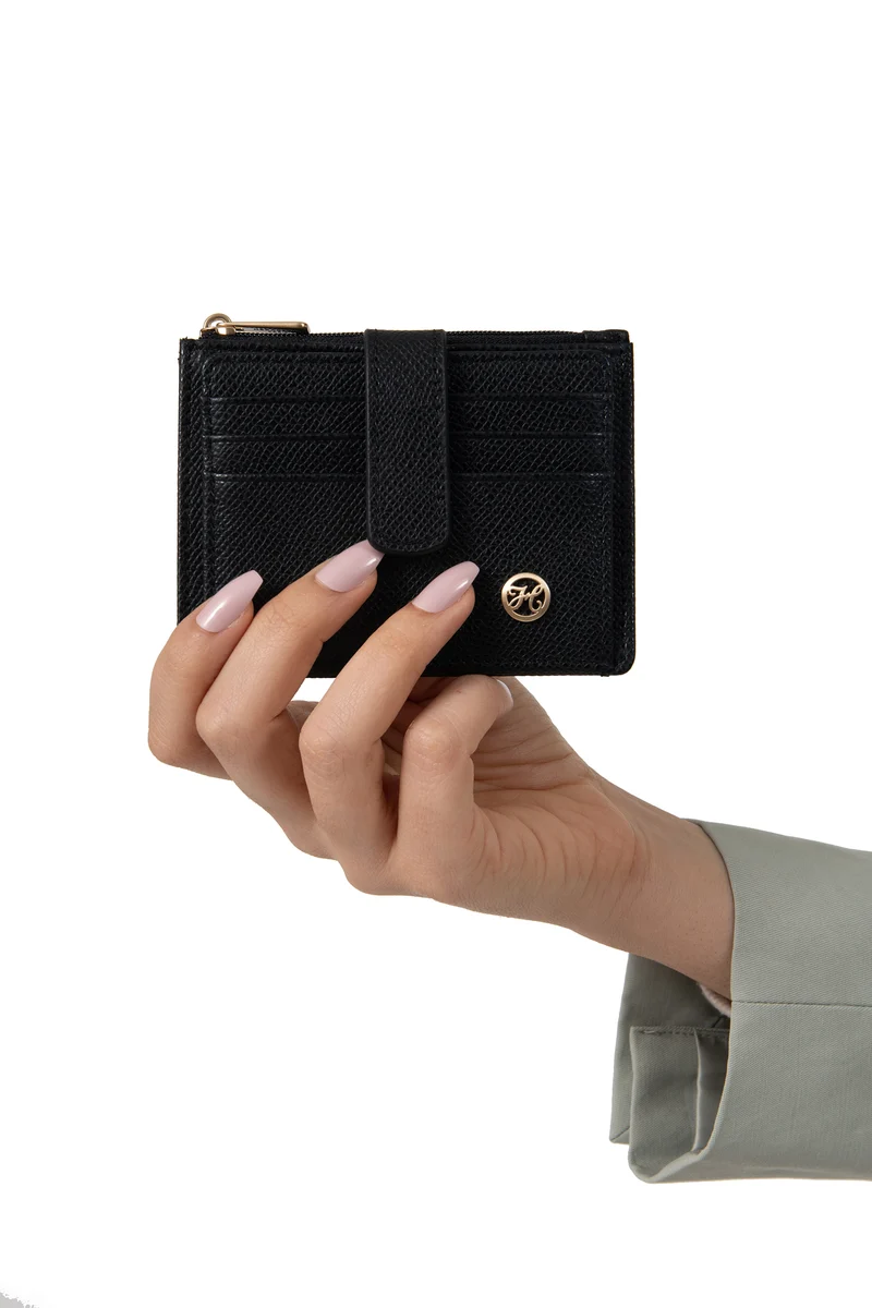 Porte-cartes - 1 volet - Cuir