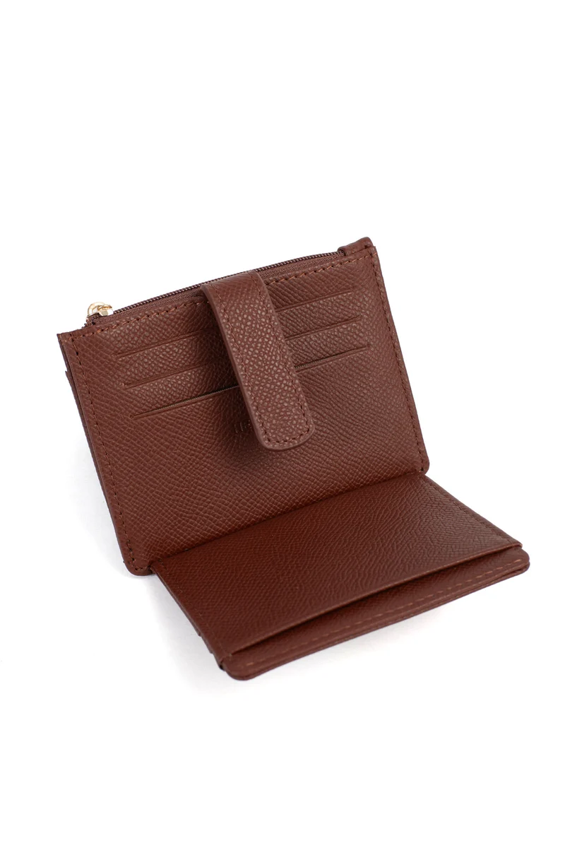 Porte-cartes - 1 volet - Cuir