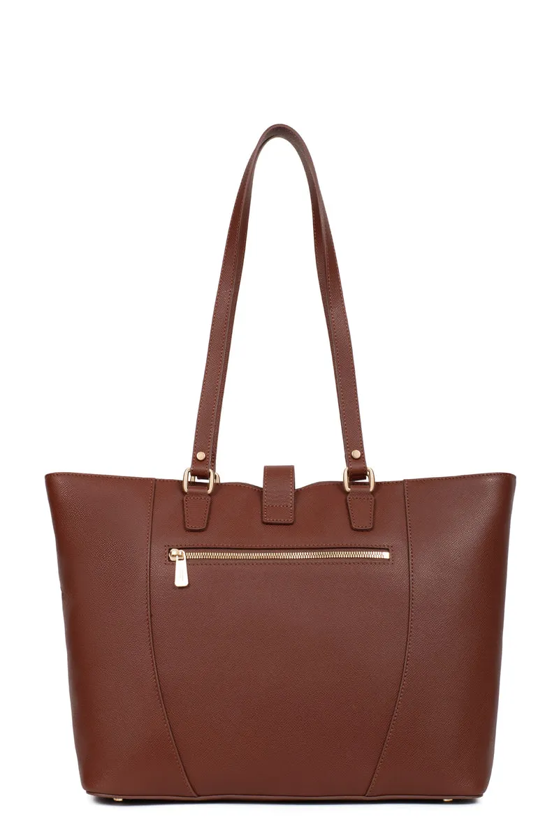 Sac cabas porté épaule - A4 - Cuir