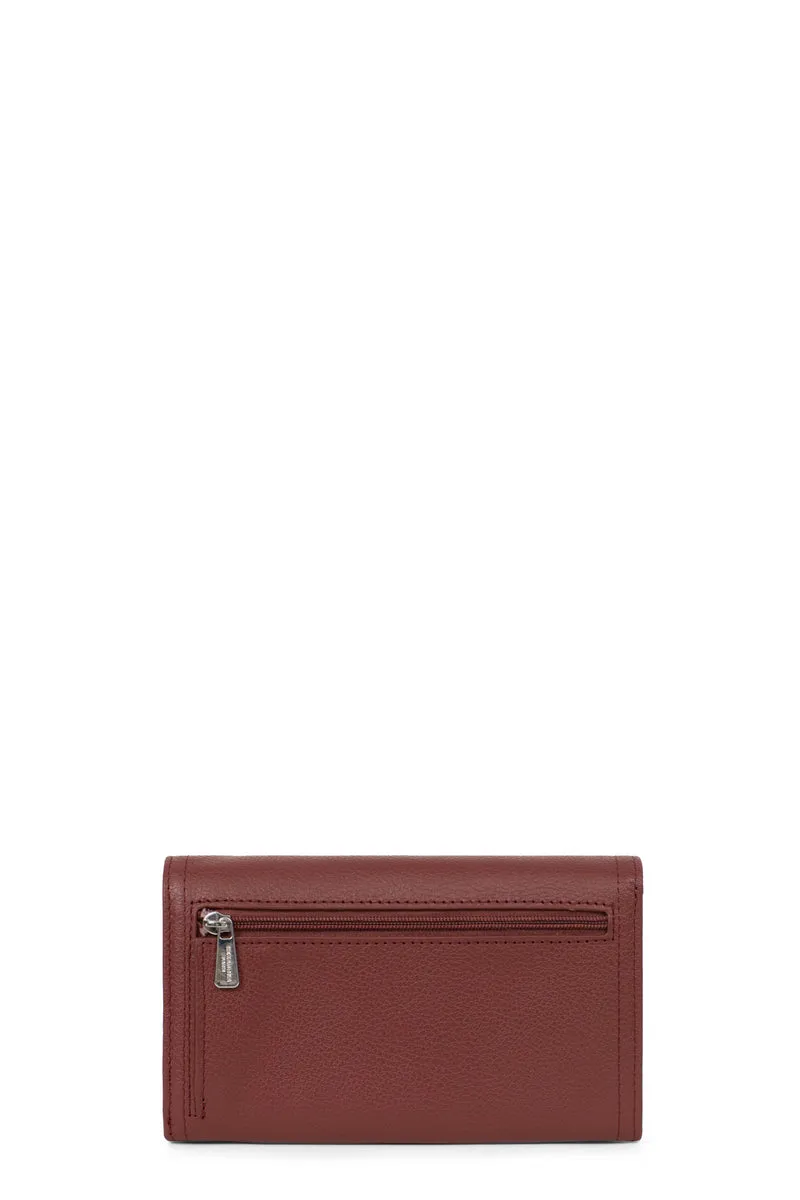 Portefeuille long - 1 volet - Stop RFID - Cuir